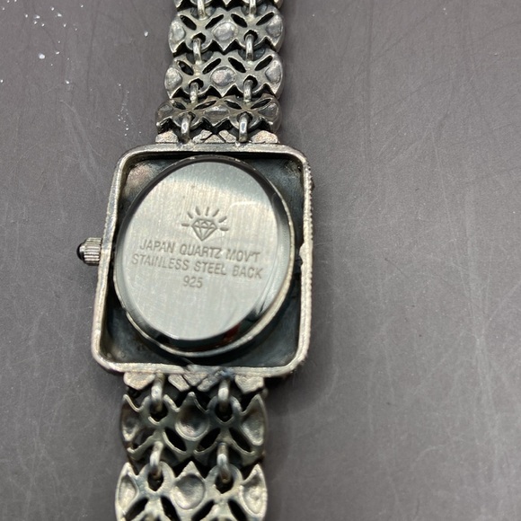 Deb Berkeley Jewelry DBJ Sterling Silver Marcasite Bracelet Watch - Picture 6 of 12